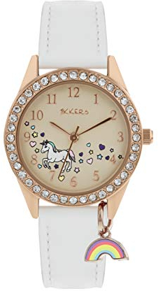 Tikkers NTK0018 Armbanduhr, Einhorn-Design, Regenbogen-Charm