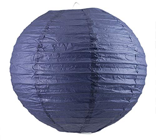 Creativery 1 Papier Lampion 30cm Laterne Hochzeit Party Wohnungsdeko Hängedeko Raumdeko Geburtstag Feier dunkelblau Navy