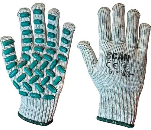 Scan SCAGLOVRM Vibration Resistant Gloves - Size 8