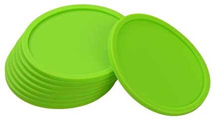GRÄWE Glasuntersetzer aus Silikon, klein grün