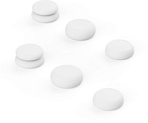 Skull & Co. Skin, CQC and FPS Thumb Grip Set Joystick Cap Analog Stick Cap for Nintendo Switch Lite Joystick - Lite Grey, 3 Pairs(6pcs)