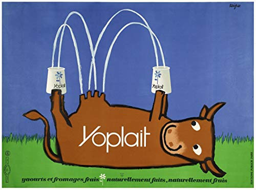 Yoplait Kunstdruck Poster, Format 50 x 70 cm, Papier, 300 g, Verkauf der digitalen Datei, HD (Boutique : affichevintage.fr)