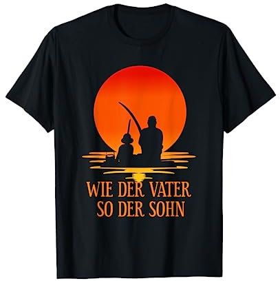 Wie der Vater so der Sohn Papa Angeln Angler Partnerlook T-Shirt
