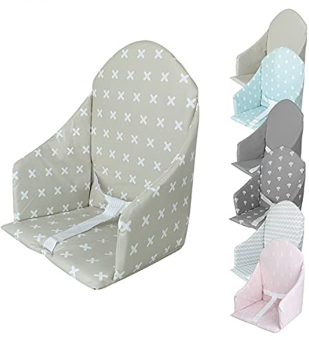 Monsieur Bébé - Miam Universal-Sitzkissen mit Gurt für Babyhochstuhl - 7 Farben