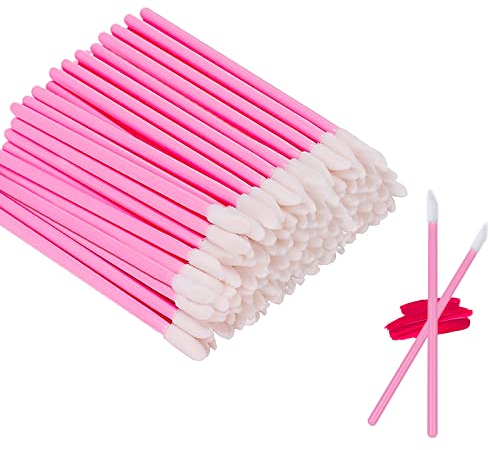 100 Stück Einweg Lippenpinsel, Lippenstift Pinsel Lip Gloss Applikator Lippenapplikator