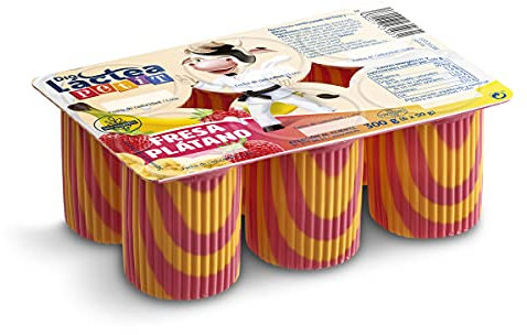 DIA LACTEA petit de fresa y plátano pack 6 unidades 50 gr