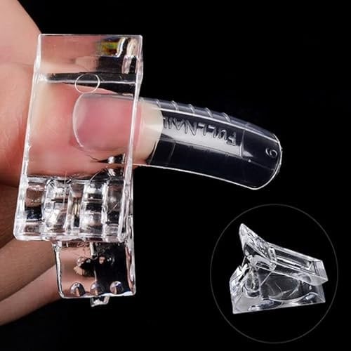 1 to 20 pcs Nail Tips Clip Quick Building Poly UV Builder Gel Extension Clamp (Nail Clip X 1)