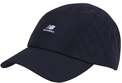 New Balance Lifestyle Gesteppte 5 Paneelen Cap - Schwarz - Einheitsgröße
