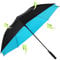 KOLER Golf Umbrella 62 Inch, UV Sun Protection Large Umbrellas Double Vented Canopy Auto Open, Windproof & Rainproof & Sunproof Extra Oversize Golf Stick Umbrella for Men and Women - Black/Blue