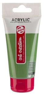 Talens Art Creation Acrylfarbe Tube 75 ml - Blattgrün 652 - Opak & Lichtecht - Seidenglanz Finish