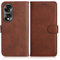 DENDICO Coque pour Huawei Honor 70, PU en Cuir Coque Portefeuille Étui Housse, Design Classique TPU Coque pour Huawei Honor 70, Marron