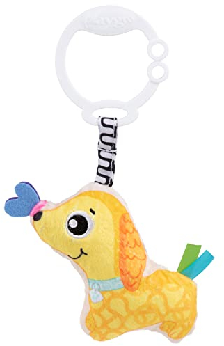 Playgro KW-Anhänger Welpe - Kinderwagenanhänger - Kinderspielzeug - Anhänger - Kinderwagen - Kinderwagenkette - farbig