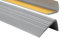 PerfectPVC PVC Treppenkantenprofil selbstklebend 65x40mm 1,10m Antirutsch-Profil Treppenprofile Kantenschutz Winkelprofil aus Kunststoff für Treppenstufen Treppen Grau