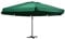 Festnight Sonnenschirm 6m Durchmesser Sonnenschirm Alu Gartenschirm Schirm mit Aluminium-Mast Grün Große Kreuzstandfuß Marktschirm Sonnenschirm Groß