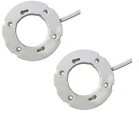 ShuoHui 2pcs GX53 Sockel-Lampenfassung, Anschluss-Fassung für LED-Lampen und Kompaktleuchtstofflampen Holder