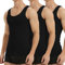 Falechay Camiseta Tirantes para Hombre Pack de 3 de Algodón 100% Camisetas Interiores Deporte más Colores Negro XL