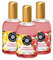 Les Petits Plaisirs - Lot de 3 - Eau de toilette Vanille Framboise, Eau de toilette femme, Pétillante, gourmande, fruitée. Made in France, flacon 110ml