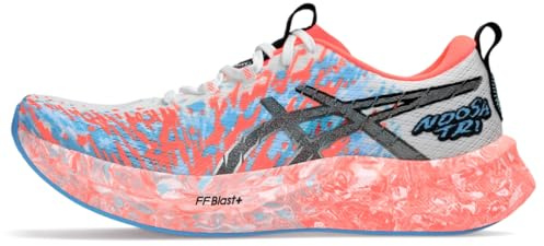 ASICS Noosa TRI 16 Damen-Laufschuhe, Weiß/Sunrise Red, 48 EU