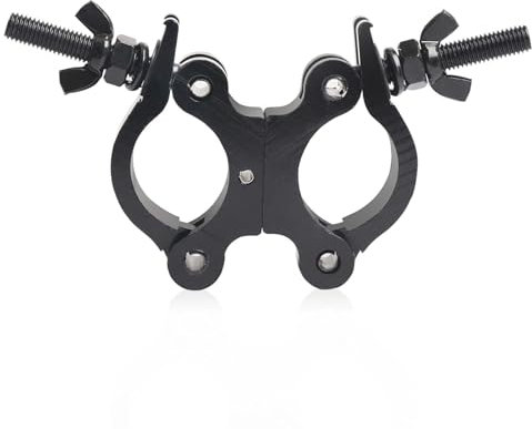 Stage Lighting Clamps for Truss Clamp for Lights, 40-52mm Swivel Double Coupler Clamps for Lighting Truss, Load 250kg Dual Swivel Scaffolding Clamp Hook for Scaffold