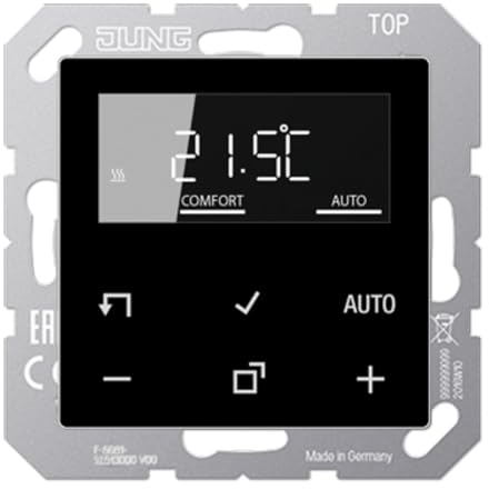 Jung TRDA1790SW Thermostat mit Standard-Display, schwarz