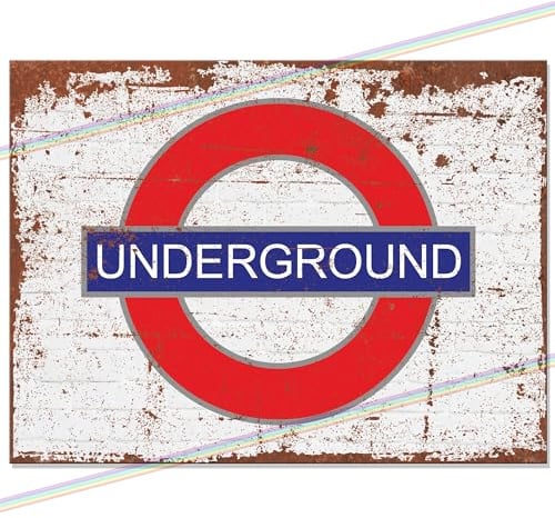 P&P Homeware Metal Bar Sign - Rustic/Vintage Style - Multicolor - 20 x 15 cm - Wall Mount - Bar, Club, Cafe, Garage, Garden, Man Cave, Wall Decor