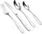 Ikando Cutlery Set, 48 Piece Stainless Steel Flatware Set, Tableware Silverware Set with Spoon Knife and Fork Set, Service for 12
