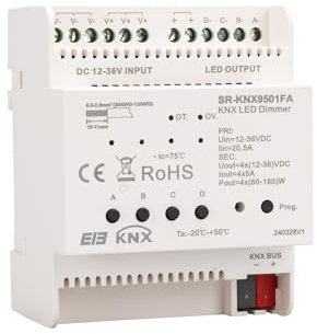 Din-Rain KNX-BUS Controller SR-KNX9511FA Dimmer 12-36V DC 4CH 5A