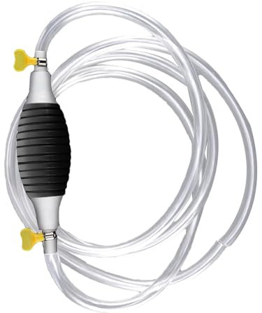 Nlrlo Siphon Hand Pump, Siphon Pump for Oil - Liquid Suction Cup Pump Portable Manual Transfer Pump - Multifunctional Siphon Hose Pump for Irrigation Cutter, Lawn Mower and Hedge Trimmer