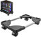STOUCLA Convient pour Les Supports d'ordinateur PC Tower,Les Supports CPU universels avec Quatre Roues, la Voiture CPU sous Le Bureau des Joueurs, avec des Roues, Le Noir