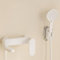 Generisch Bad Dusche Mischbatterie Beige mit 3 Modus Handbrause 90 Drehbar Wasserhahn Bad Heiß Kalt Wasser Wasserhahn Mischbatterie Dusche