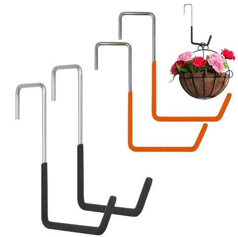 Yhsioaklo Garage Bike Hooks, Over the Door Bike Hooks | Metal Cycle Hooks Over the Door | 4 Space-Saving Cast Hooks Versatile Cycle Hooks for