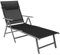 AMHANCIBLE Sonnenliege klappbar, aus rostfreiem Aluminium, Liegestuhl, Gartenliege mit Verstellbare Rückenlehne, abnehmbares Kopfkissen, bis 150 kg belastbar, verstellbar, für Garten, Balkon EGL01BK