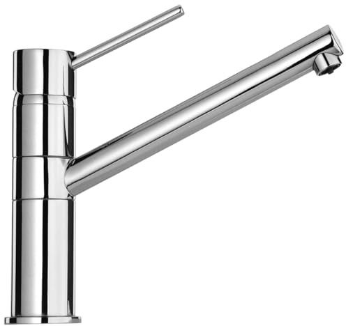 Vox Kitchen 573 Single Lever Kitchen Sink Tap – Chrome Finish, Swivel Spout, Ceramic Cartridge, Flexible Inlet Hoses Included