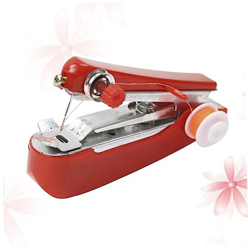 DOITOOL Máquina De Coser Multifunción Roja Hogar Mini Máquina De Coser Portátil