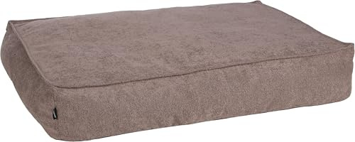 Flamingo Kissen Oana Rechteck Taupe mit Rand 100x70x18cm