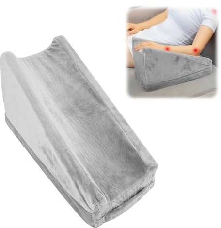ballity Beinerhöhungskissen, Keilkissen, Schwamm-Armhebekissen, Beinstütze mit abnehmbarem Bezug für gerades Knie und Arm, lindert Schwellungen und Schmerzen