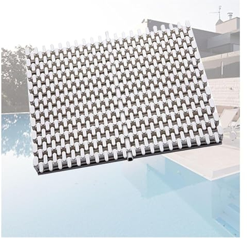 KEuLen Grille de Débordement de Piscine, Grille de Drainage de Piscine, Grille de gouttière épissable intérieure/extérieure(30x 100cm,4pcs)