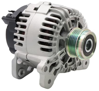 Callume Lichtmaschine 120A 14V Kompatibel mit Audi A4 A6 Golf Passat | Referenznummern: 0124515026, 028903029B; Zuverlässige Stromversorgung mit Freilaufriemenscheibe.