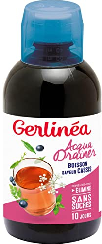 Gerlinéa - Acqua Drainer - Boisson Drainante Riche en Actifs Végétaux - Goût Cassis - 500 ml - 189141