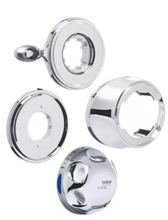 Mira Temperature Knob/flow Lever Assembly - Chrome 451.81
