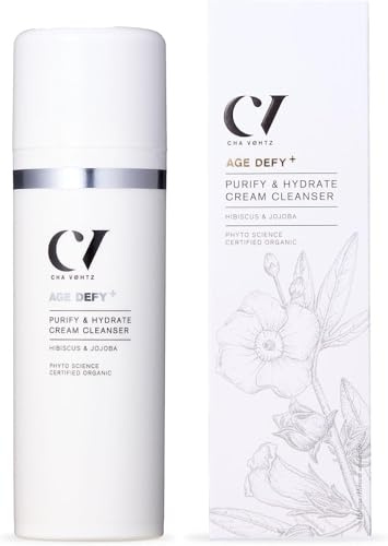 Green People Purify & Hydrate Cream Cleanser, 150ml | Suitable for Mature Skin, Paraben Free, Organic Facial Cleanser, Hibiscus, Cranberry, Pomegranate and Rosehip, Cruelty Free