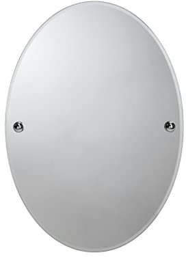 Croydex 'Flexi-Fix' Worcester Bathroom Mirror, Easy Fit No Drilling No Tools
