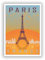 Vinyl-Aufkleber, Motiv: Paris Frankreich, für Reisegepäck, #7967, 10 cm / 100 mm, 2 Stück