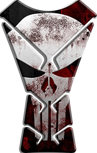 Aufkleber Paraserbatoio Tankpad Harz 3D-Effekt – Adesivi-Aufkleber 3D kompatibel mit The Punisher 1