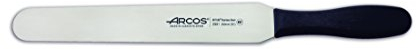 Arcos Espátula de Cocina Profesional - Hoja de Acero Inoxidable NITRUM 250 mm - Mayor Durabilidad y Corte Preciso - Mango Ergonómico Polipropileno Negro - Serie 2900