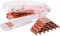 EFISH Small Office Hefter,Transparenter Federbetriebener Desktop-Hefter mit 1000 Heftklammern,passend für moderne Bürobedarfsartikel mit 24/6mm oder 26/6mm Heftklammern - Roségold