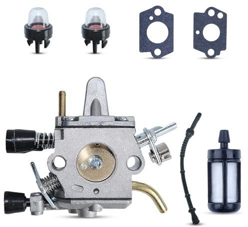 Vergaser Kraftstoffschlauch Zündkerzen Kit für STIHL FS120 FS120R FS200 FS200R FS020 FS202 FS250 FS300 FS300 FS350 Trimmer Freischneider