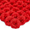 50 Pack Red Roses Artificial Flowers Bulk, 7.6 cm Stemless Fake Silk Roses for Decorations, Wedding, Faux Bouquets