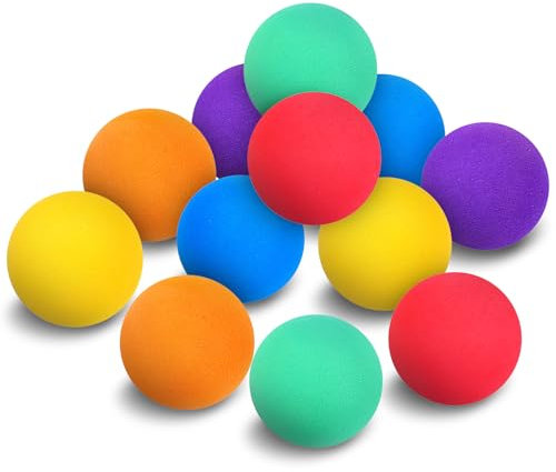 24pcs Soft Foam Balls For Kids: 4CM Mini Sponge Balls Small Soft Balls Tennis Balls Indoor Toys Play Balls For Birthday Party Games Ourdoors (Mixed Color)