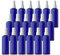 TIANZD 24 Pieces Empty 100 ml Blue PET Plastic Fine Mist Pump Spray Bottles with White Top Portable Sprayer for Perfume Water Cosmetic Travel Containers Refillable, 2x Funnel